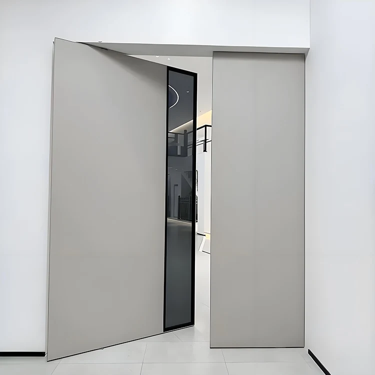 Puerta pivotante con marco de aluminio Puerta pivotante con marco de aluminio
