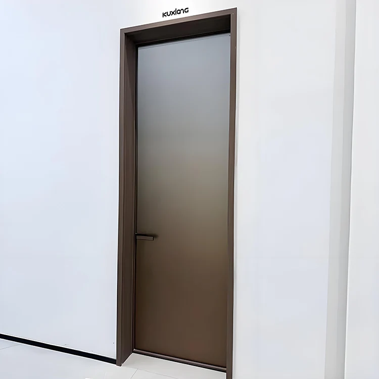 Puerta de privacidad de vidrio esmerilado Puerta de privacidad de vidrio esmerilado
