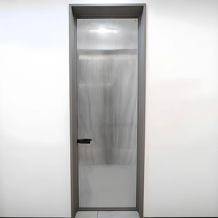 Puerta de vidrio de aluminio con marco delgado Puerta de vidrio de aluminio con marco delgado